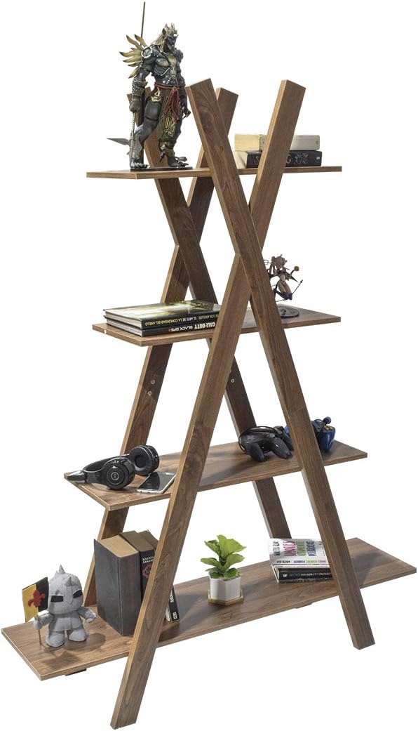 TOPLIVING Librero Estante Estilo Rustico