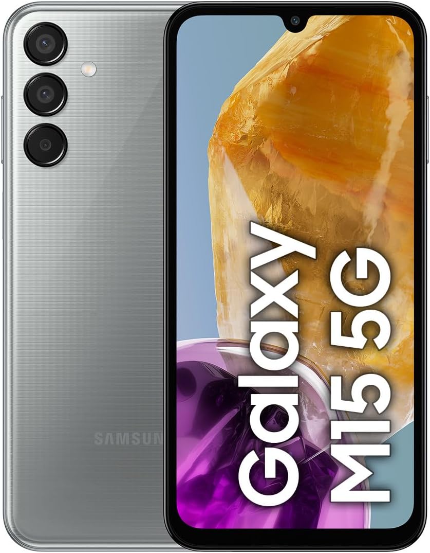 Samsung Celular Galaxy M15 5G Gris 4GB RAM 128GB