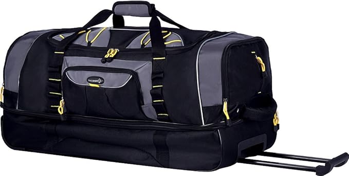 TPRC Sierra Madre II Bolsa de Lona con Ruedas Verticales, Negro/Gris