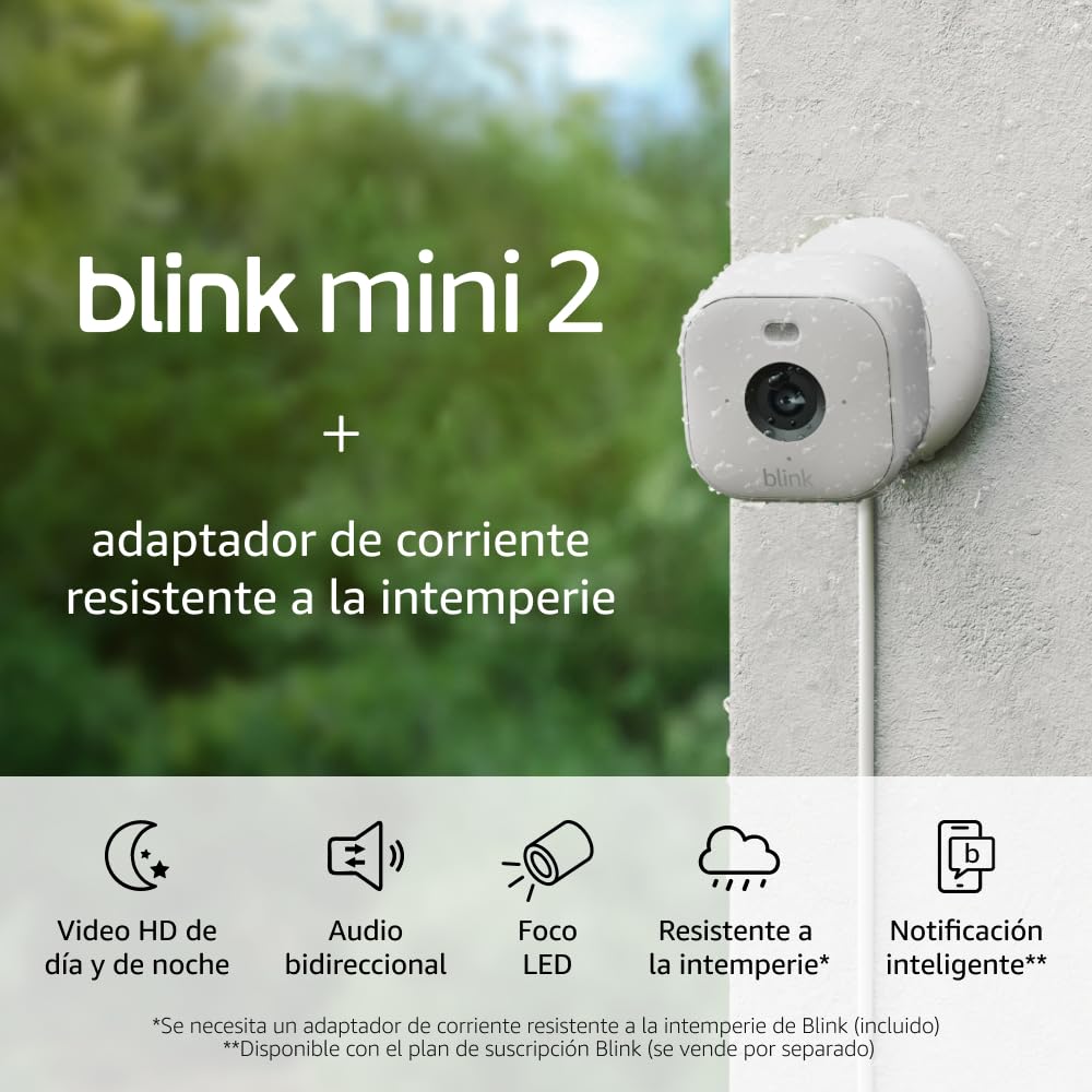 Blink Mini 2 + Adaptador resistente a la intemperie