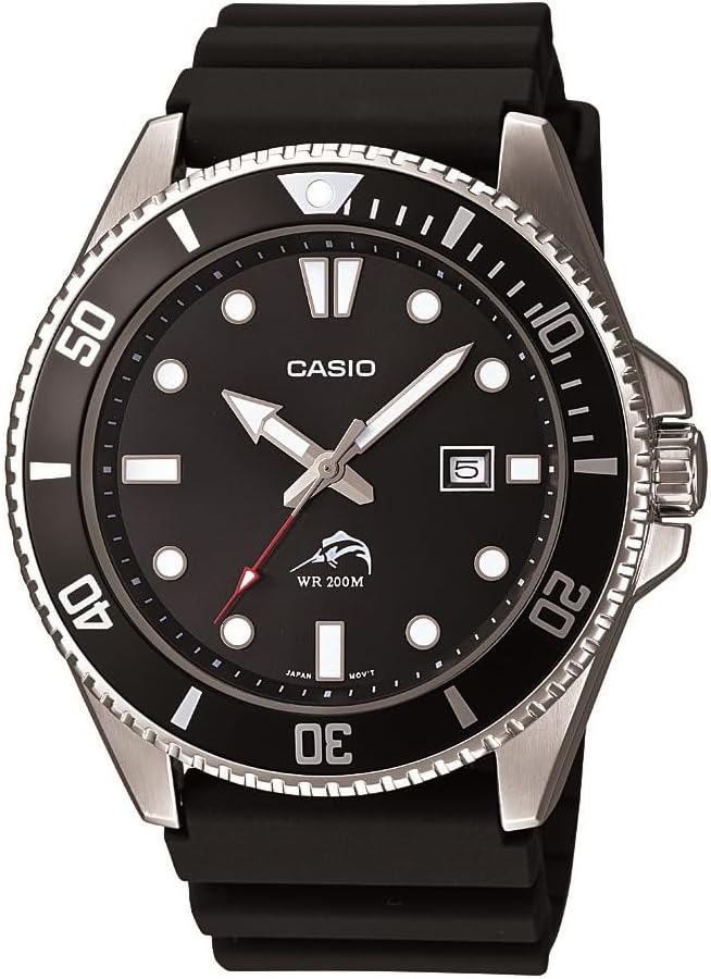 Casio Reloj de buceo negro para hombre