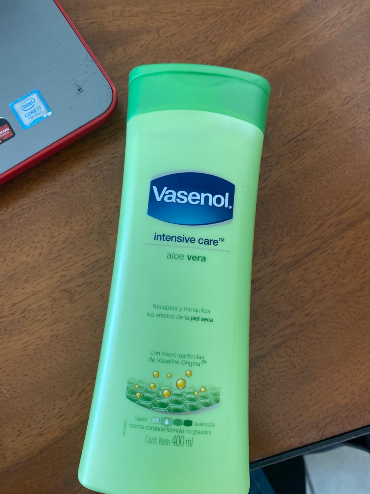 VASENOL Crema Corporal cuidado intensivo Aloe Fresh 400 ml