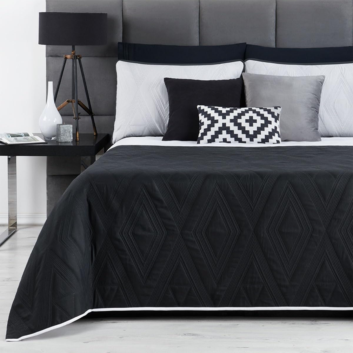 REAL TEXTIL Edredón Ligero Colcha Doble Vista con Fundas de Almohada individual