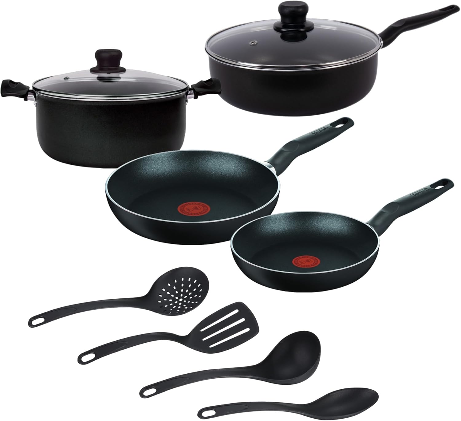 T-Fal Bateria de cocina de 10 piezas