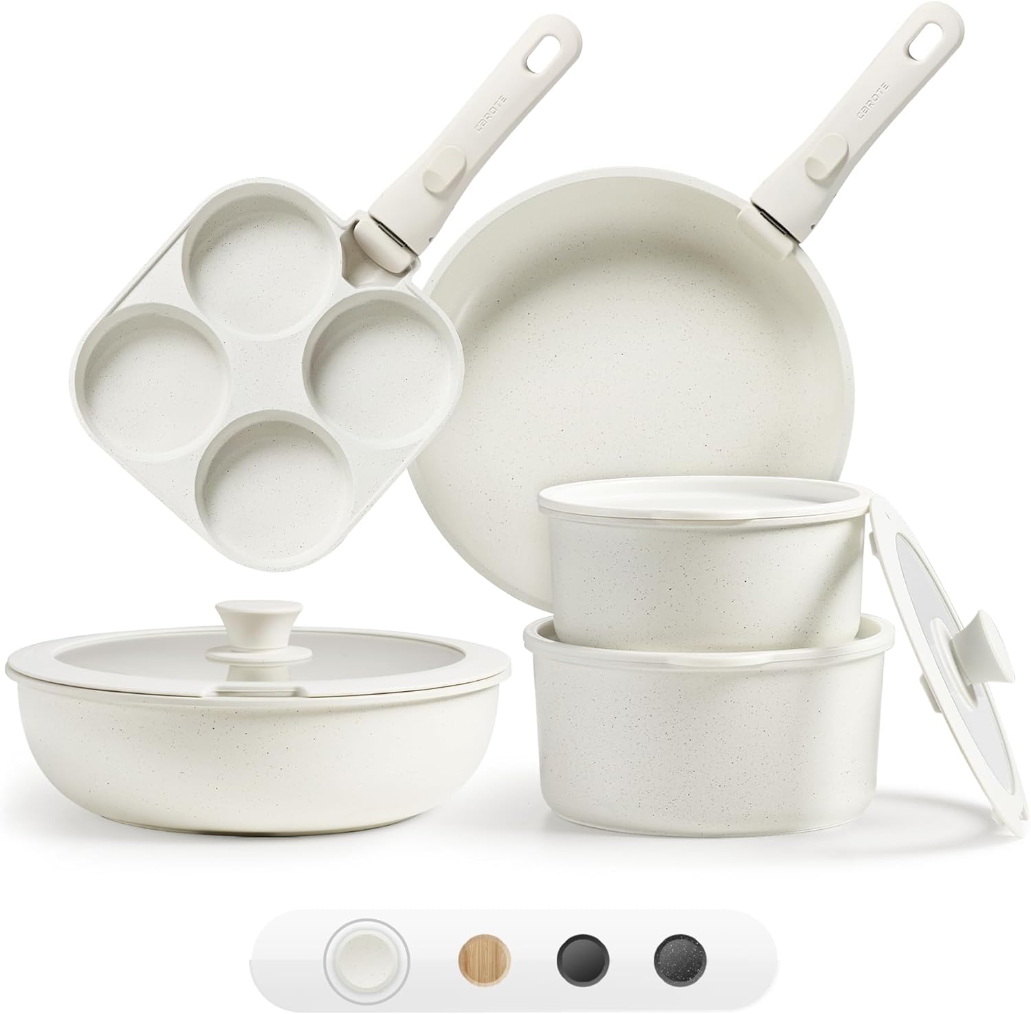 CAROTE – Juego de 11 ollas y sartenes