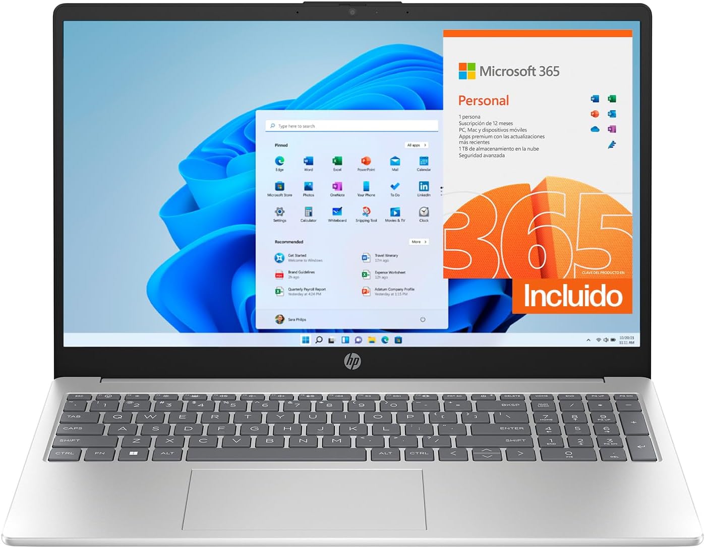 HP Laptop 15-fc0080la, AMD Ryzen 7, 16 GB