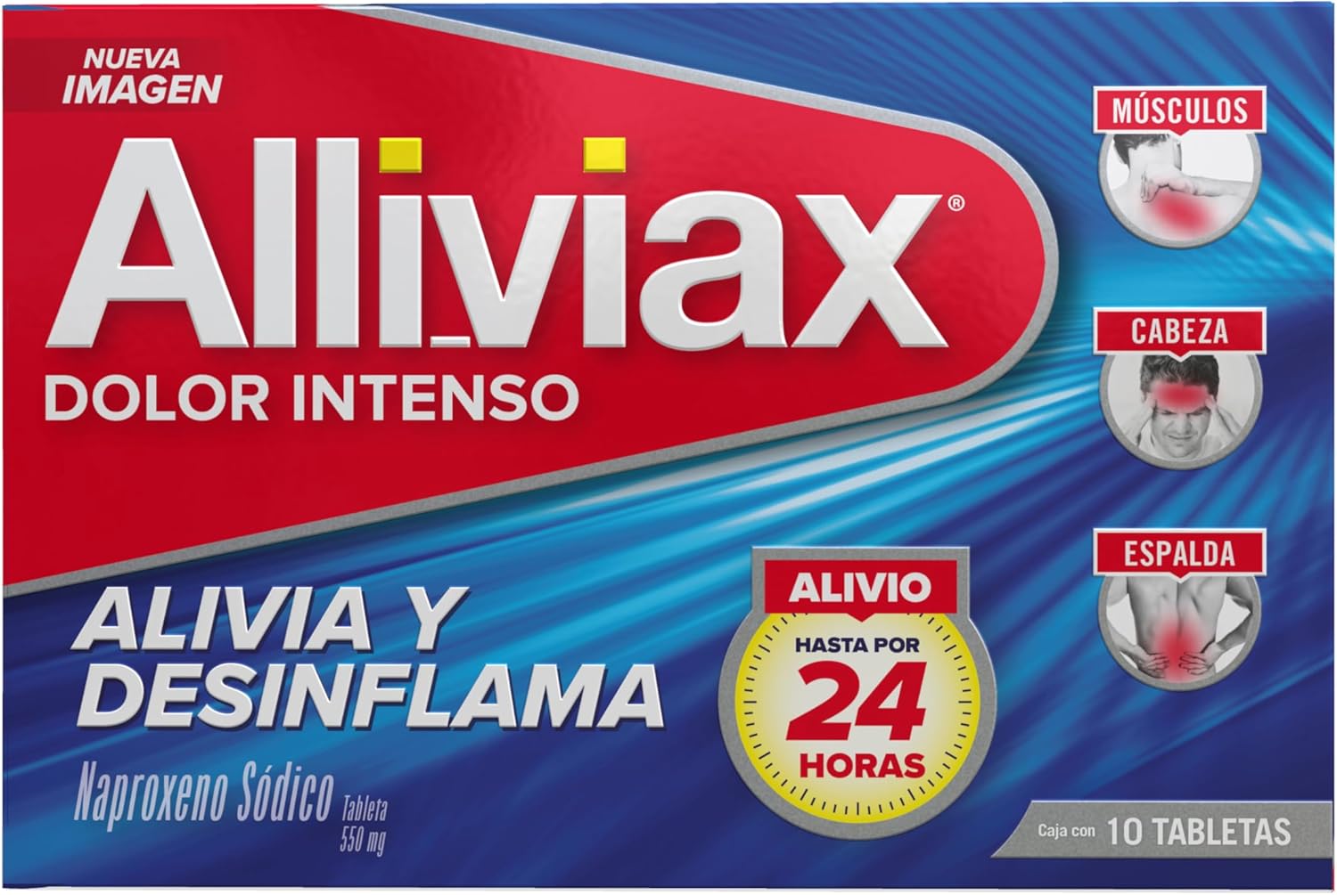 ALLIVIAX – Alivia varios tipos de dolor hasta por 12 horas