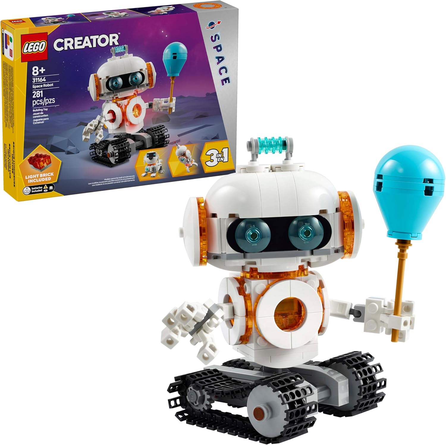 LEGO® Creator 3en1 Robot Espacial Juguete