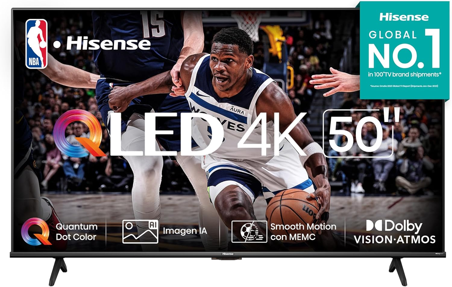 Hisense Pantalla QLED de 50″