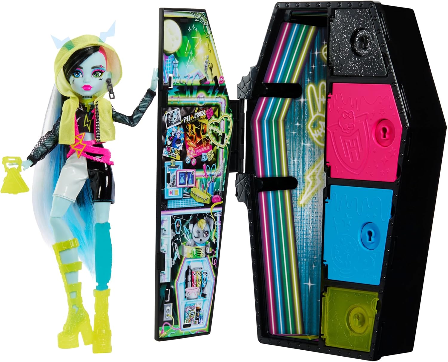 Monster High, Frankie Skulltimates, Secrets Sustos Neón