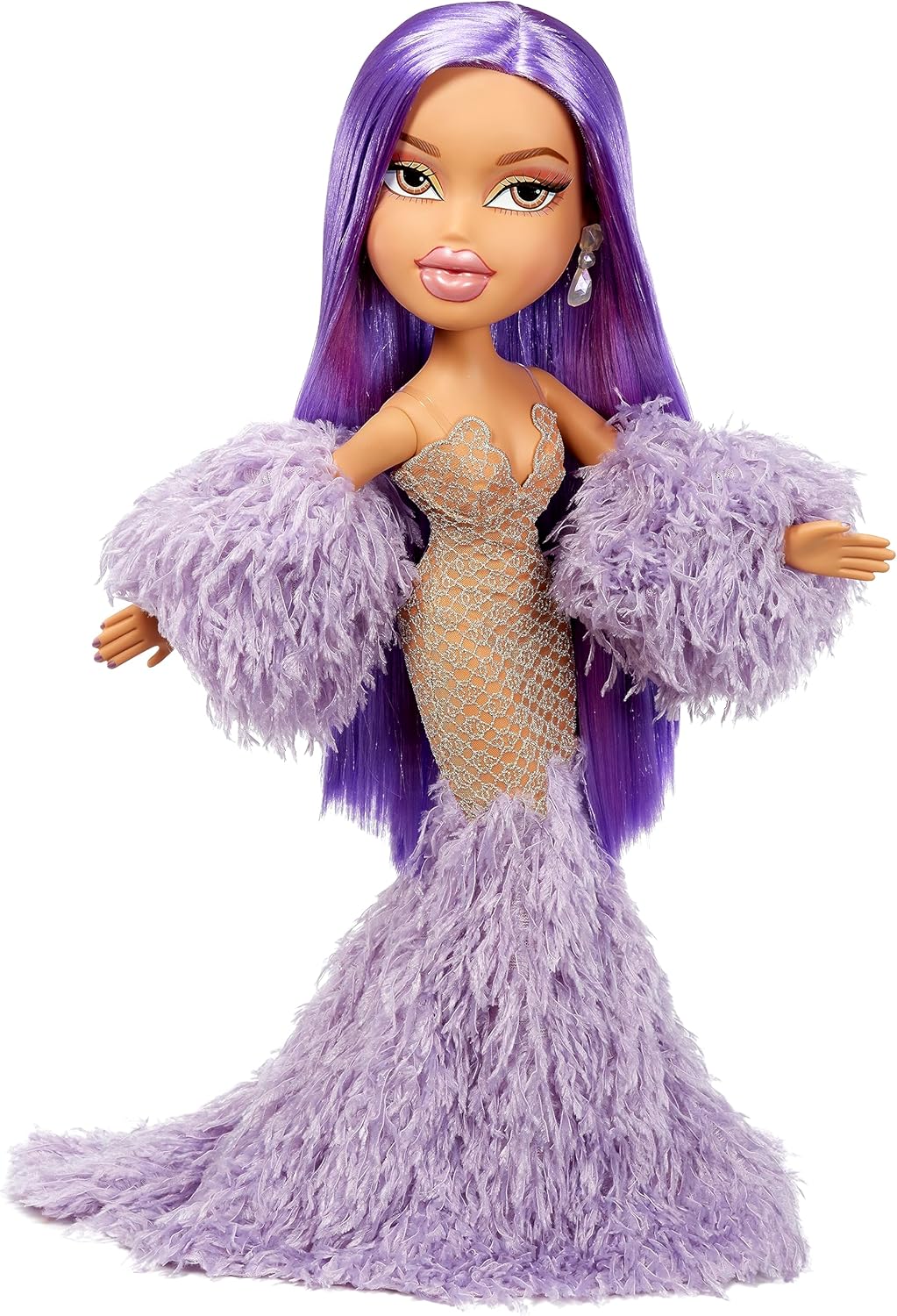 Bratz Muñeca de Moda x Kylie Jenner de 60 cm con Vestido Largo.