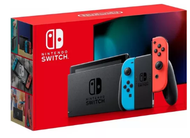 Nintendo Switch Neon Blue And Neon Red Joycon.