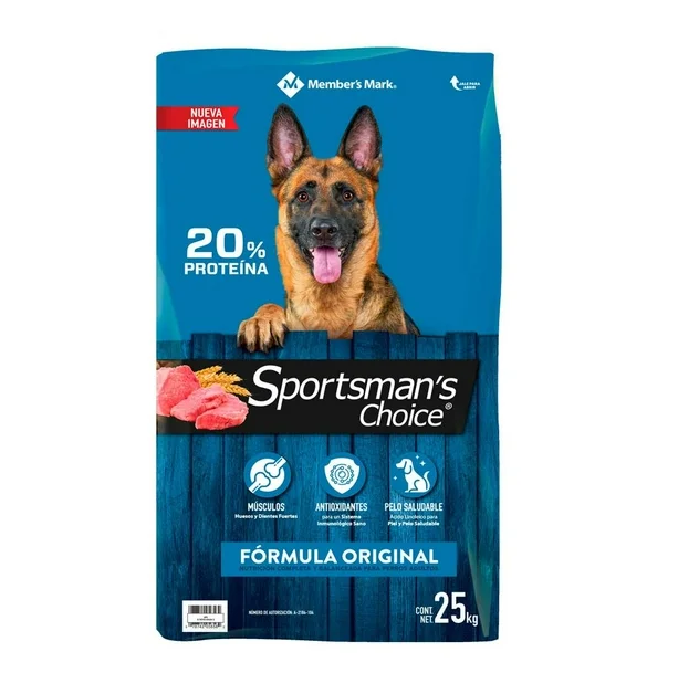 Sams: Alimento Seco para Perro Member’s Mark Sportsman’s Choice Fórmula Original 25 kg