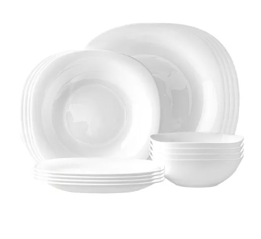 MERCADO LIBRE: Vajilla Moderna Cuadrada, 16 piezas