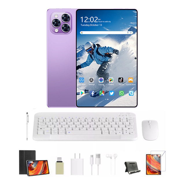 Tablet Pro12 512gb+12gb Ram Android 13 Con Teclado