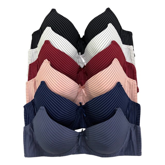 Paquete 6 Brassiere Con Varilla Copa Preformada