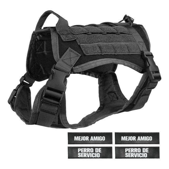 Mercado libre: Pechera Táctica Tipo Arnés Para Perro Mediano A Grande