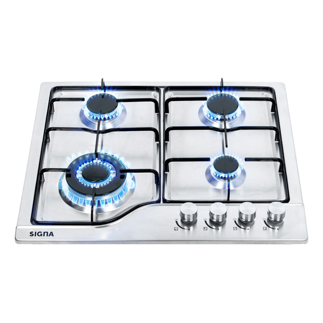 Mercado libre: Parrilla Estufa Empotrable 4 Quemadores Gas Acero Inoxidable