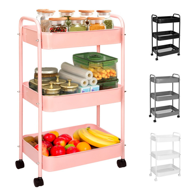 Mercado libre:Carrito Organizador De Metal Transportador Metálico Ruedas