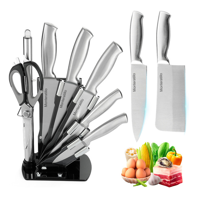 Juego De Cuchillos De Cocina Profesional 8 Piezas Con Base