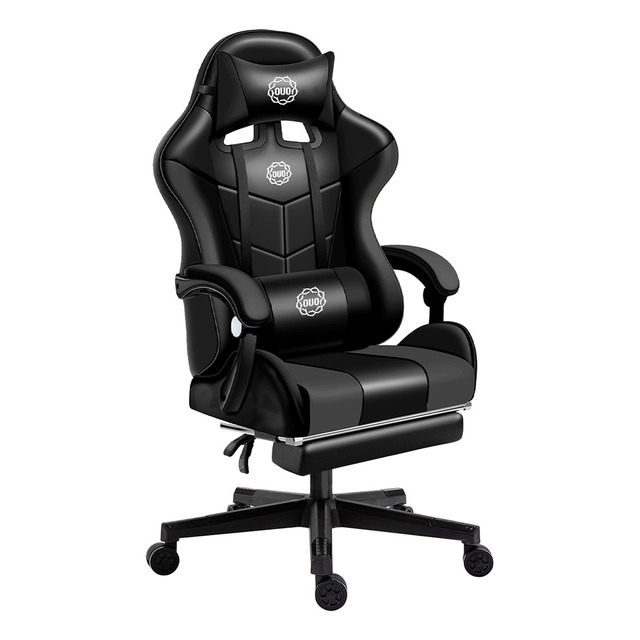 Mercado libre: Silla De Oficina Ejecutiva Reclinable Ergonomica Reposapiés Color Negro
