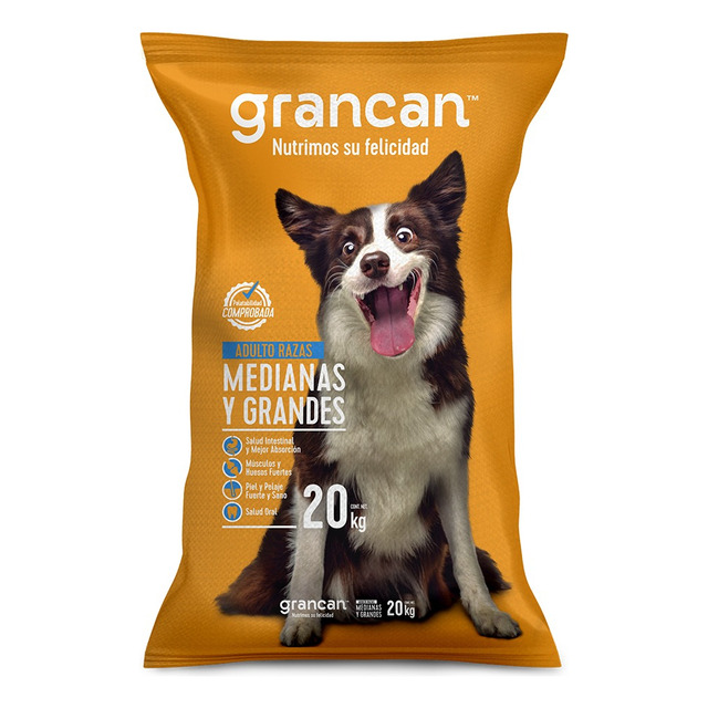 Grancan croqueta adulto para razas medianas y grandes 20kg
