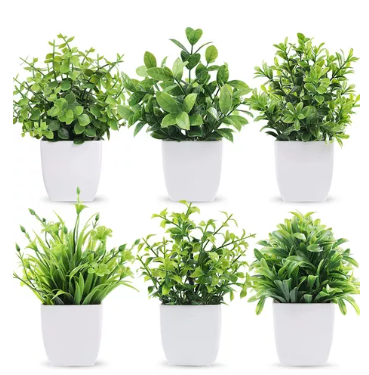 6piezas Plantas Artificiale
