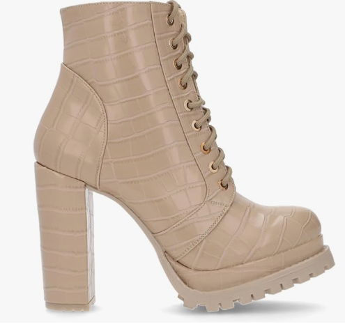 Botín Combat de Tacón para Mujer