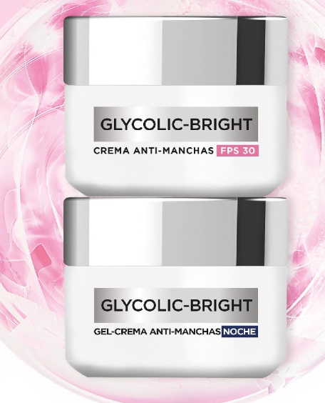L’Oréal Paris Kit Crema Día Y Crema Noche Glycolic Bright