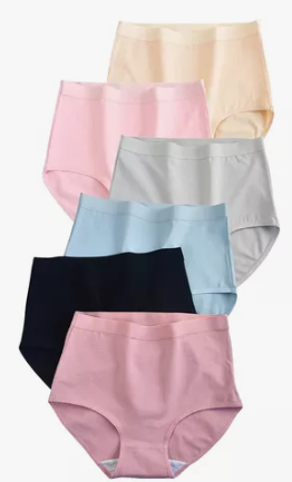 6 Packs Calzoncillos De Algodón De Talla Grande