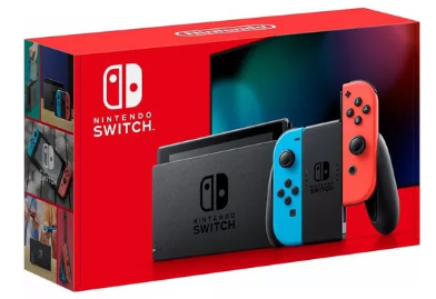 Nintendo Switch Neon Blue And Neon Red Joycon.