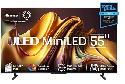 Hisense Pantalla MiniLED de 55 ( PAGANDO CON BANORTE )