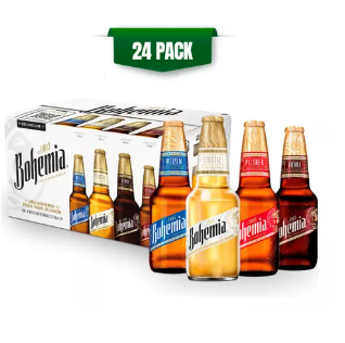 Cerveza Bohemia Variety Cristal 24 Botellas De 355ml