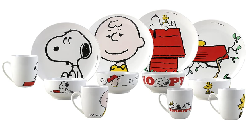 FUNKIDS Vajilla Completa de Porcelana 12 pz para 4 Personas.