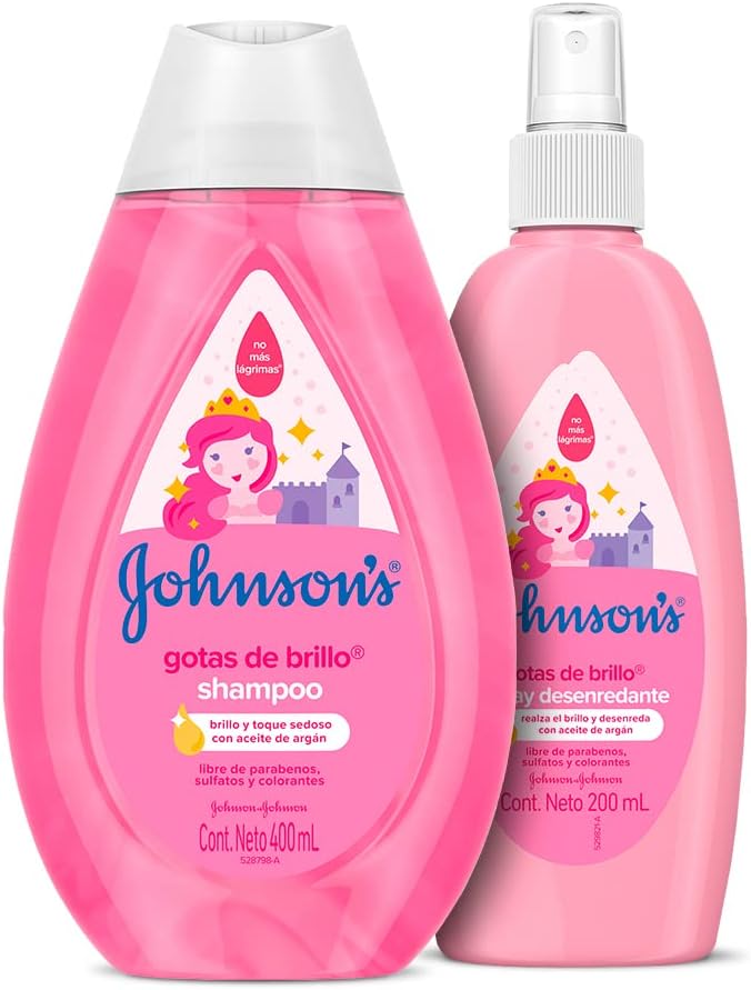 Gotas de Brillo Shampoo 400 ml + Spray Desenredante 200 ml