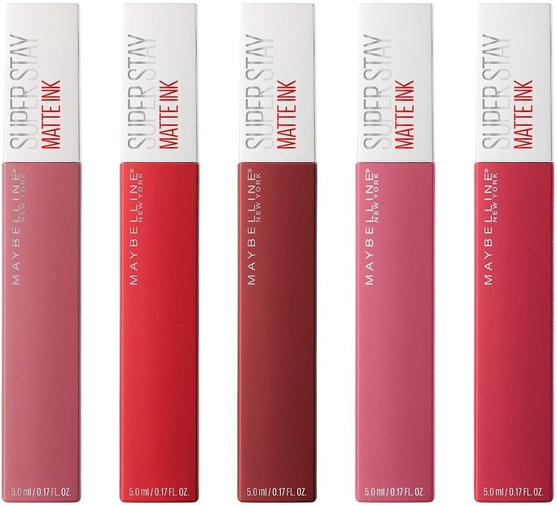 labiales liquidos matte larga duracion, 5 piezas