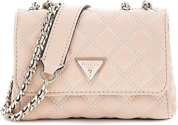 BOLSA GIULLY MINI 2 COMP CNVRTBL FLP EN COLOR BEIGE CLARO