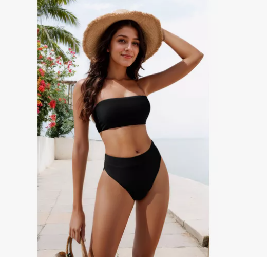 Mercado libre: Traje De Baño Bikini Dos Piezas Con Parte Superior De Tubo