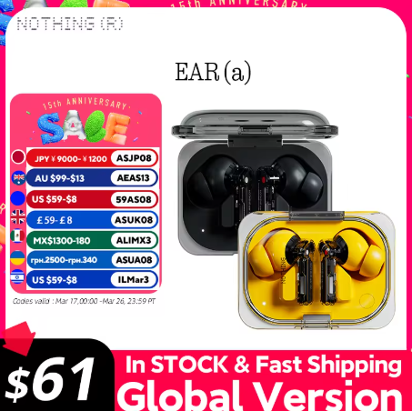 Aliexpress: Nothing Ear (a) Cancelación activa de ruido