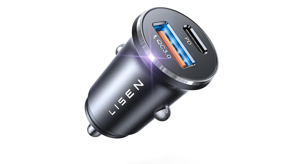 Cargador Tipo C para Auto Carga Rapida 48W PD 30W QC 18W