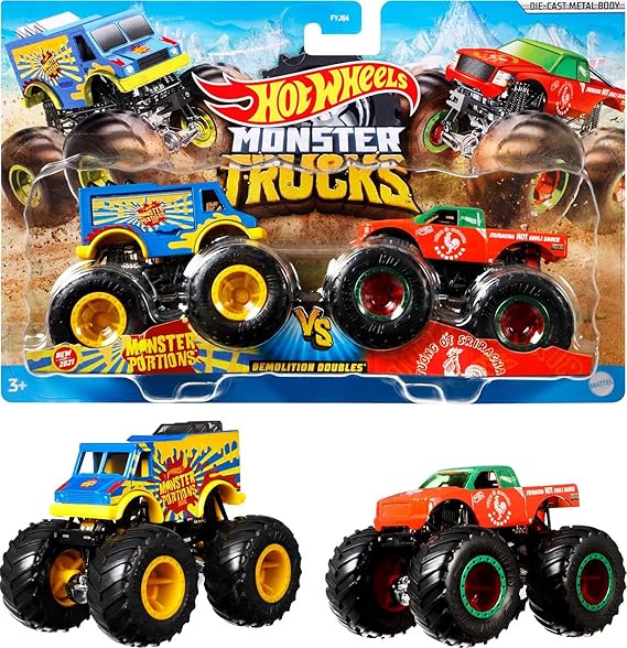 Surtido Sorpresa Monster Trucks, 2 piezas