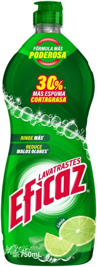 Eficaz Lavatrastes Aroma Limón Corta Grasa 750ml