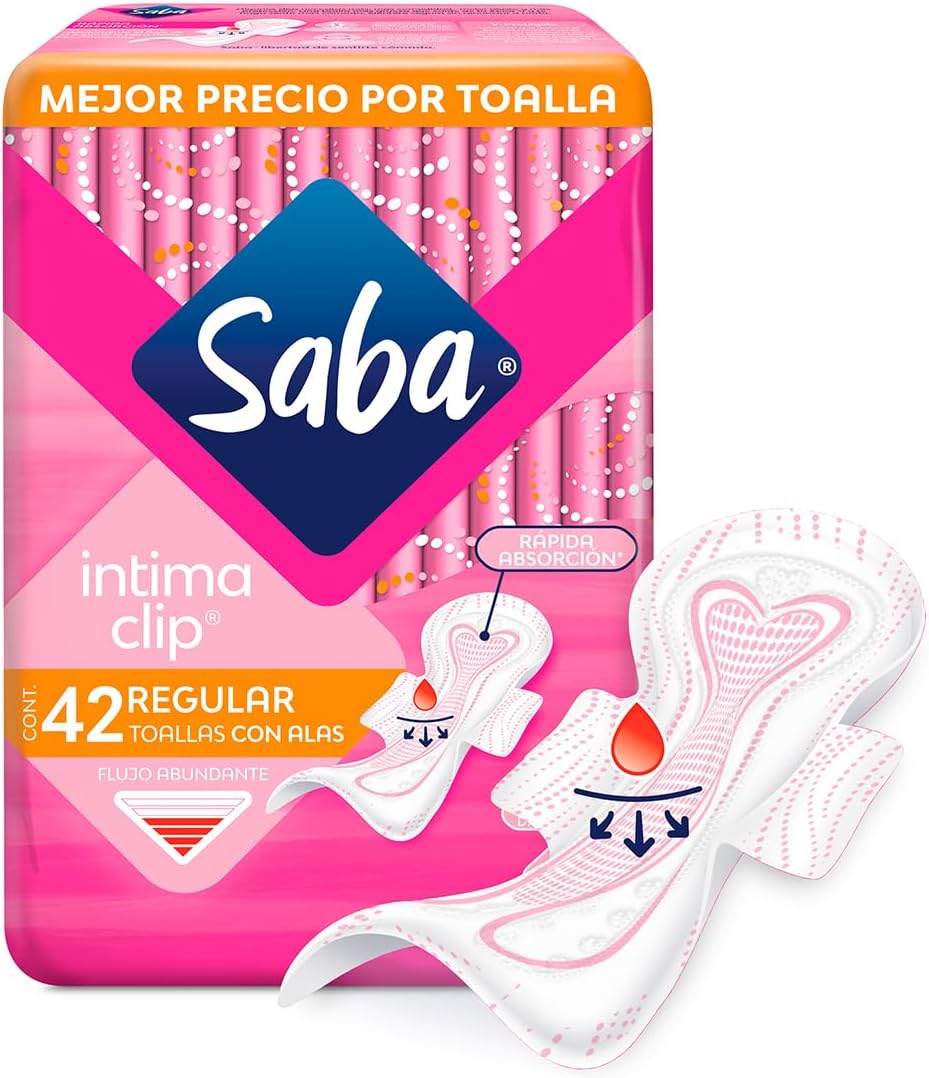 Saba Intima Clip; Toalla Femeninas