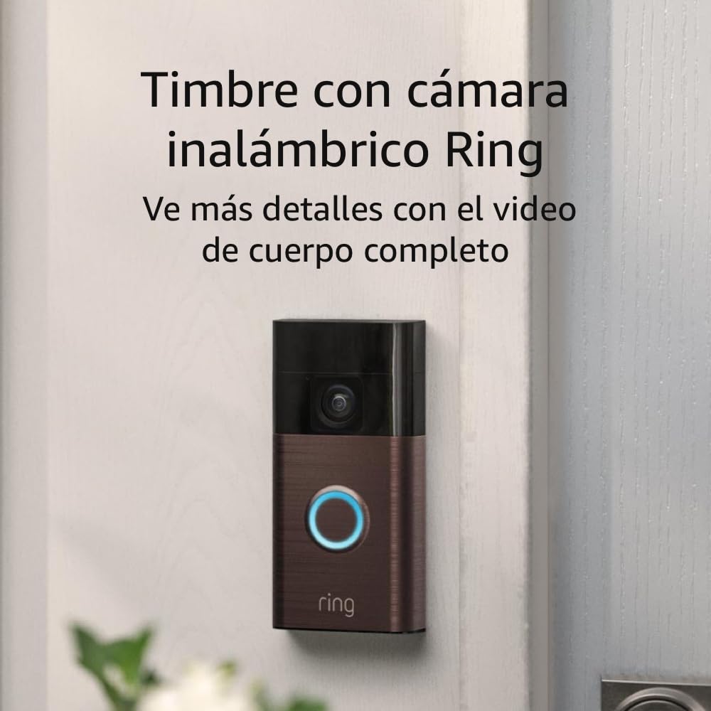 Timbre con cámara inalámbrico Ring