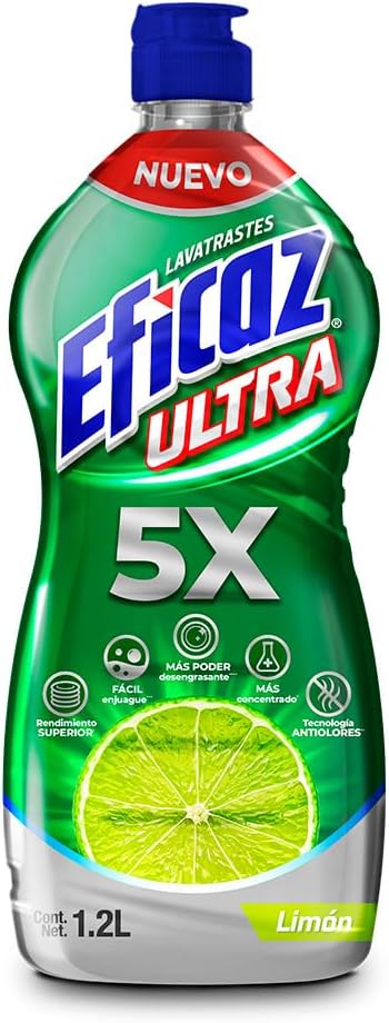 Eficaz Ultra Limón Lavatrastes Líquido 1.2L