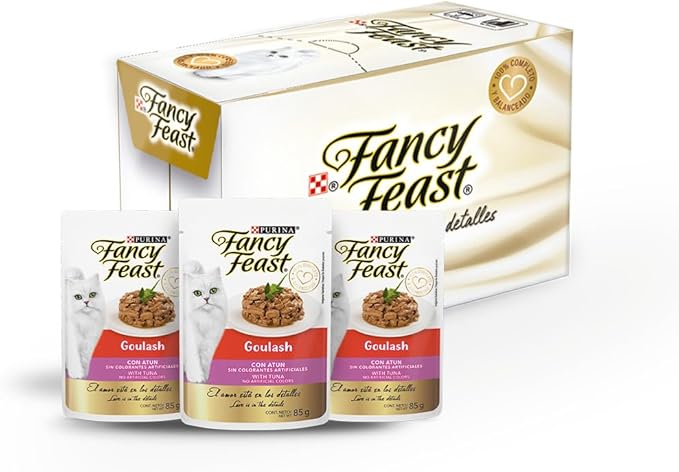 Alimento humedo para gato, 12 piezas