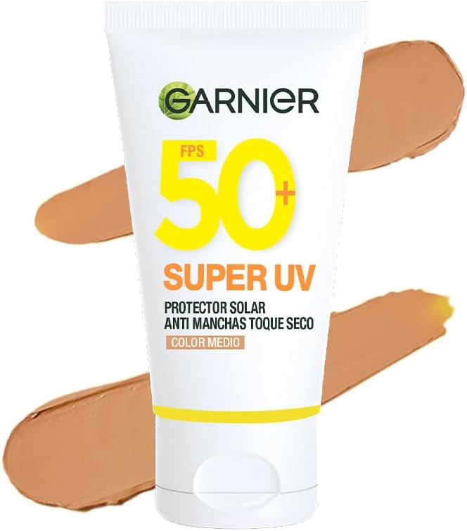 Protector Solar Facial Toque Seco Efecto Mate Con Color