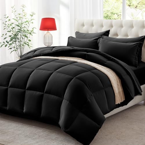 Juego de edredón ultrasuave de 7 piezas king