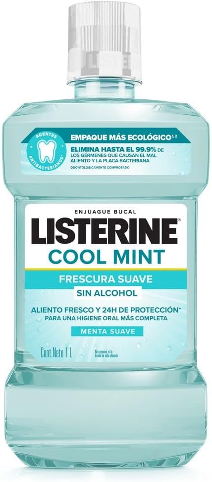 Enjuague Bucal Listerine Cool Mint Zero Alcohol 1 L