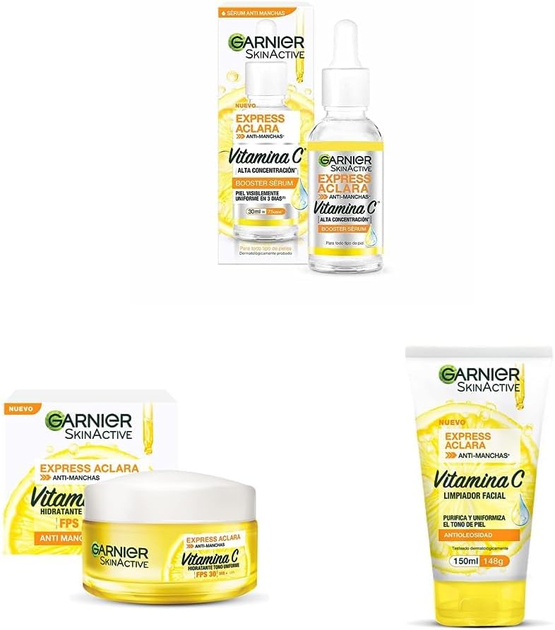 Rutina facial con vitamina C, 3 piezas